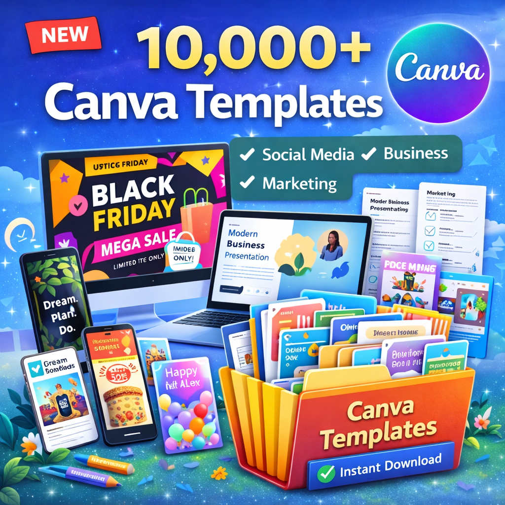 10,000+ canva templates