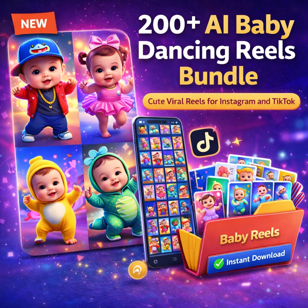 200+ ai baby dancing reels bundle