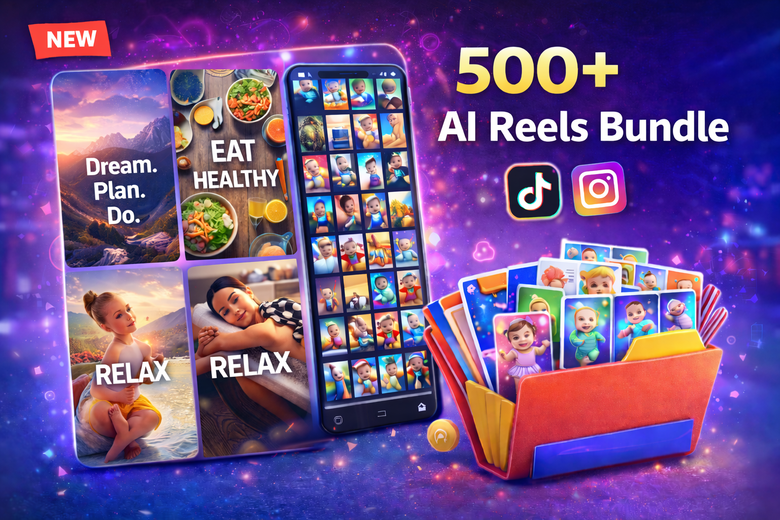 500+reels bundle